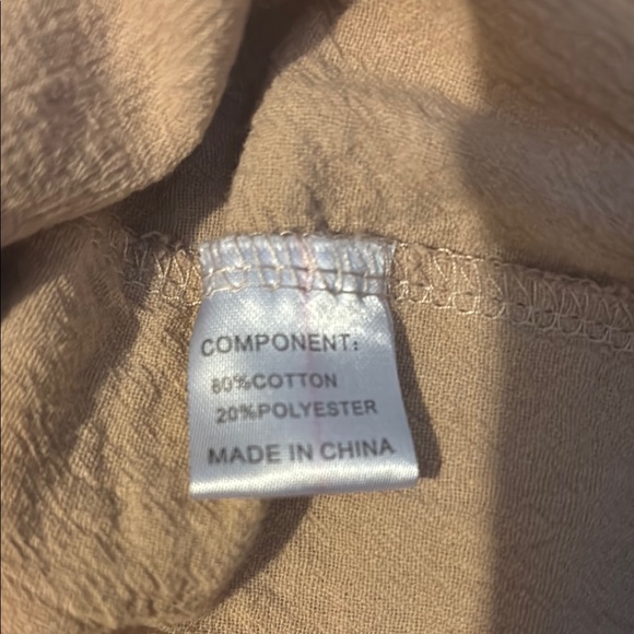 Women's Tan Ruffle Skort - Picture 5 of 5